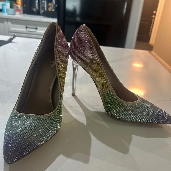 Size 7.5 Mix No.6 Rainbow Heels - Picture 1 of 4